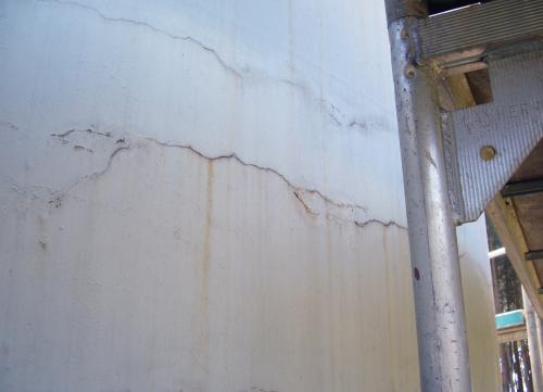  Mobiles Sandstrahlen einer Windkraftanlage